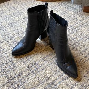 Marc Fisher LTD Alva Bootie in Black Leather